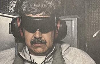Nicolás Maduro luego de ser capturado por Estados Unidos.