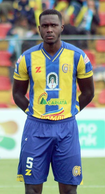 Kevin José Angulo Garcés  (23), zaguero  central colombiano del Deportivo Capiatá.