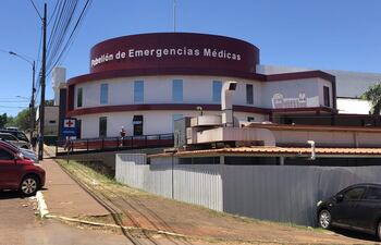 El herido fue trasladado en ambulancia hasta el Pabellón de Emergencias Médicas.