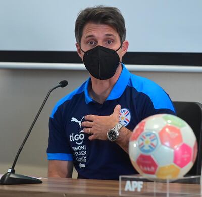Guillermo Barros Schelotto, entrenador de la selección paraguaya