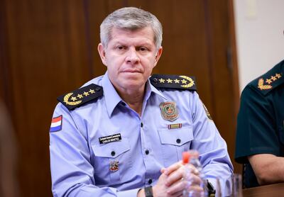 Comandante de la Policía Nacional, Carlos Benítez.