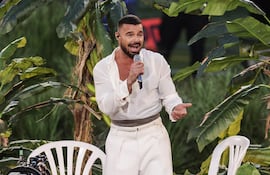 Ricky Martin durante su participación, el pasado domingo, en el show de Bad Bunny en el Super Bowl. El artista boricua estaría retornando a Paraguay en abril.