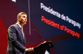 Santiago Peña, presidente de la República en la Asamblea del BID.