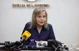Lilian Samaniego, senadora colorada. Foto: Prensa Senado.