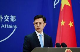 Guo Jiakun , portavoz del Ministerio de Exteriores de China.