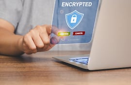 Concepto de encriptación.