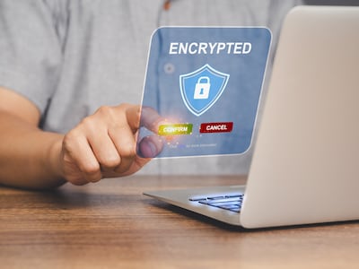 Concepto de encriptación.