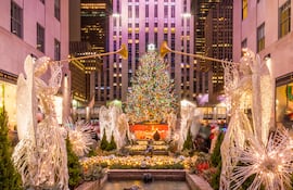 Rockefeller Center en temporada navideña.