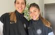 Julia Fernández (i) y Dalma Piri son nuevas integrantes de las Olimpia Queens para la Liga Femenina, cuyas semifinales se inician este viernes.