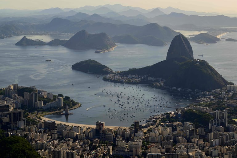 Bahía de Guanabara en Río de Janeiro, Brasil.