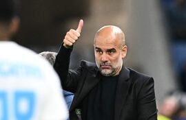 Pep Guardiola, entrenador del Manchester City de Inglaterra.