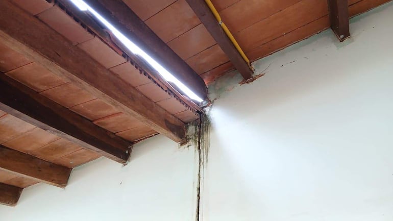 Clausuran sanitarios por riesgo de derrumbe y reclaman urgente intervención en el CRENT de Villarrica.
