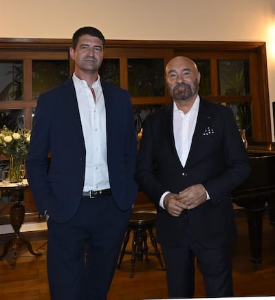 Benoit Libourel, presidente de la Cámara de Comercio Paraguayo-Francesa y Pierre Christian Soccoja, embajador de Francia en Paraguay.