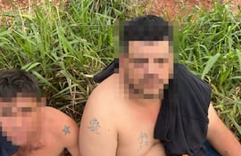 Hilario Aguilera Díaz y Silvio Maidana Chávez, detenidos por la FTC en Bella Vista Norte.