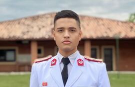 Diego Torres Gómez (18), cadete fallecido.