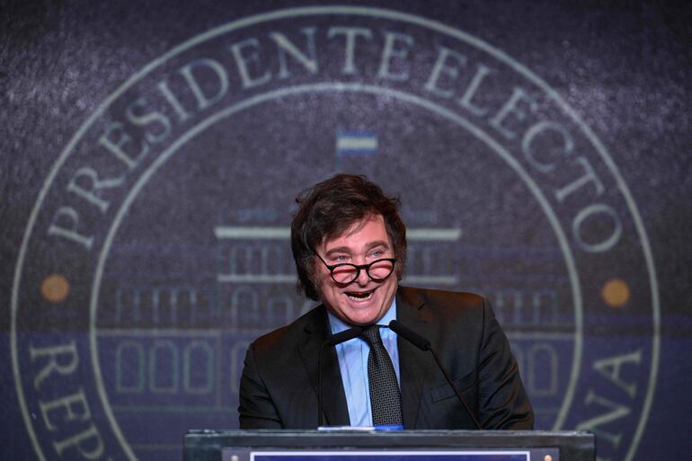 El presidente electo de Argentina, Javier Milei. 