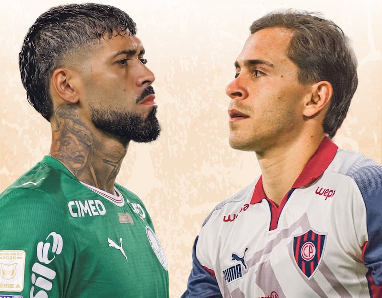 El central de Palmeiras Alexánder Nahuel Barboza (31 años) y Robert Ayrton Piris da Motta (32) frente a frente esta noche en São Paulo por la Copa Libertadores.
