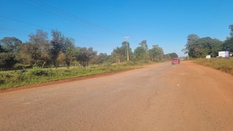 El tramo tres de la Ruta del Progreso presenta este estado tras la paralización de obras desde octubre de 2024.