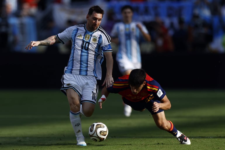 El astro argentina Lionel Messi no pudo hacer nada en todo el partido.
