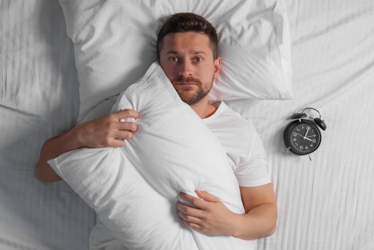 Concepto de insomnio.