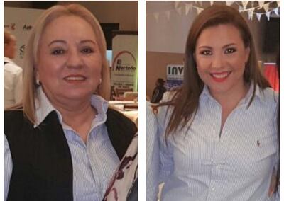 Las hermanas Annie Giboons y Fabiola Bareiro.