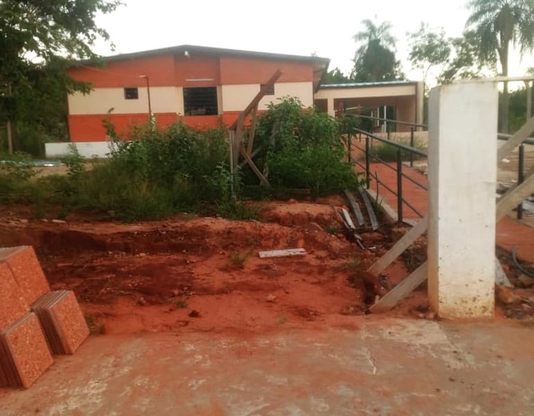 En la compañía Caballero Punta, de Ybycuí, aún falta mucho por hacer en la obra de la USF.