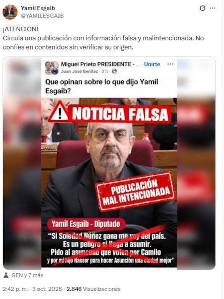Yamil Esgaib, con chaleco oscuro y cabello canoso, expresa preocupación en recinto legislativo con semblante serio.