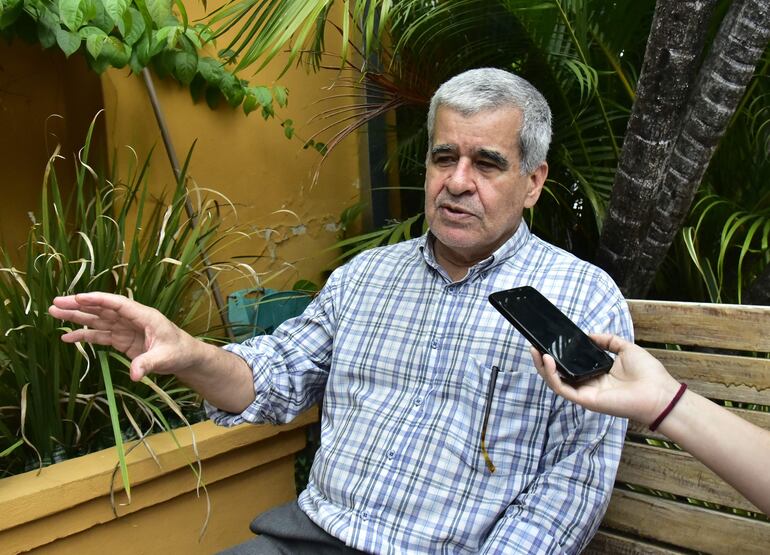 Pedro Halley, presidente de la Unión Nacional de Jubilados del IPS.