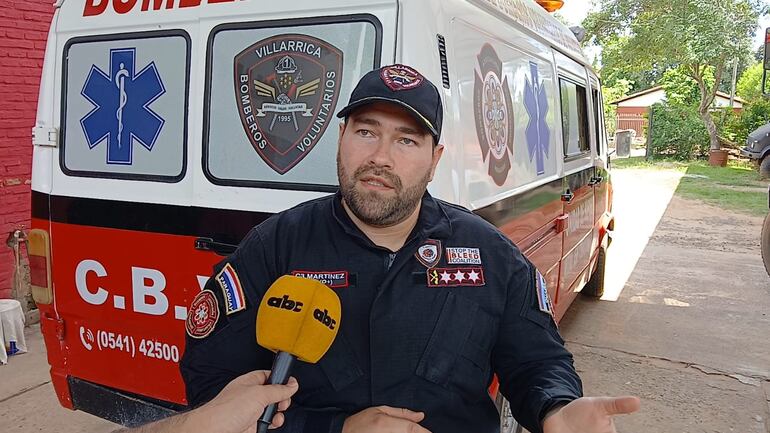 Enrique Martínez, capitán del Cuerpo de Bomberos Voluntarios de Villarrica.