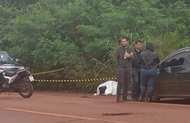 El cuerpo de Maicon Fernando Vieira de Oliveira fue encontrado al costado de la ruta PY07.