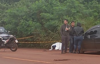 El cuerpo de Maicon Fernando Vieira de Oliveira fue encontrado al costado de la ruta PY07.