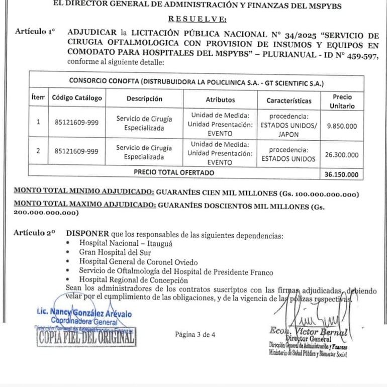 Oftalmología Consorcio Conofta