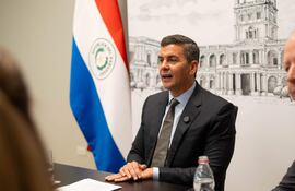 El presidente Santiago Peña.