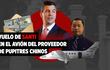 Santiago Peña también viajó en el avión del chino proveedor de los pupitres chinos, por 32 milones de dólares.