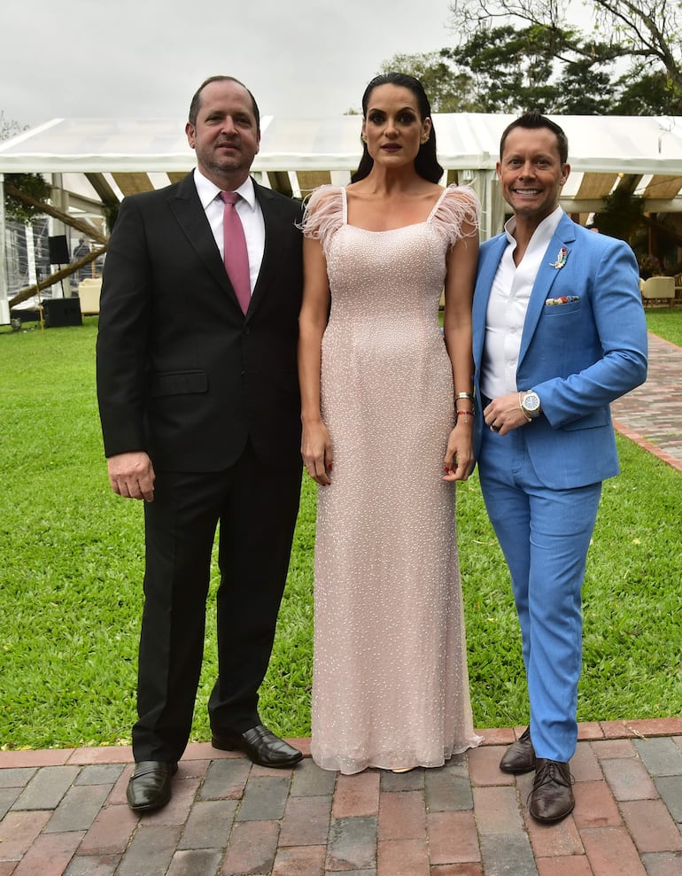 Juan Carlos Ricciardi, Mestaly Mayeregger y Raúl Fanego.