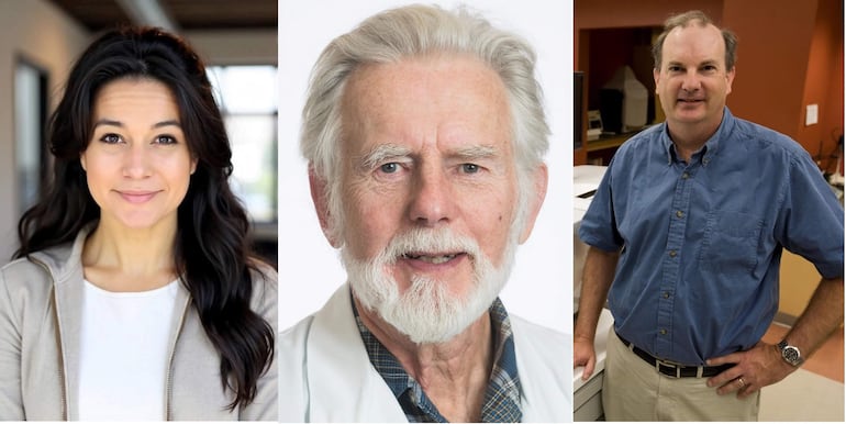 Composición de tres fotografías cedidas por el Instituto de Ciencias Agrícolas y Alimentarias de la Universidad de Florida (UF/IFAS) y la Universidad Linköping donde aparecen, de izquierda a derecha, los autores de un estudio sobre diabetes Angelica Ahrens, Johnny Ludvigsson y Eris Triplett. 