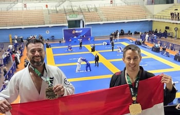 Los paraguayos subieron al podio Daniel Benítez (bronce) y Sergio Villasanti (oro) en Brasil.