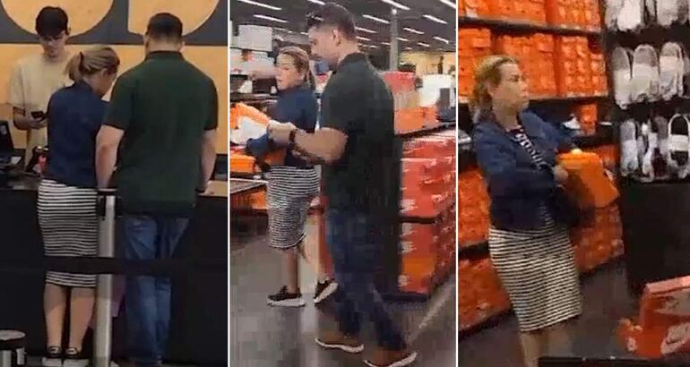 Nenecho Rodríguez y Lizarella Valiente de compras en Miami en septiembre pasado.