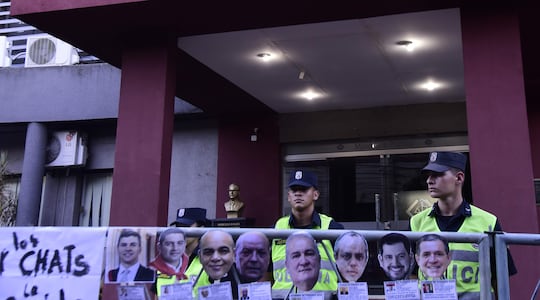 Manifestacion Caso Chats de Lalo,Fiscalia Gral.hoy 28 de febrero del 2025.foto Pedro Gonzalez