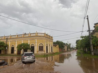 La cantidad de agua caída en gran parte del país dejó zonas con espejos de agua.