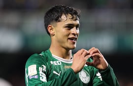 El paraguayo Ramón Sosa, futbolista de Palmeiras.