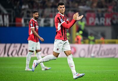 Alvaro Morata anotó en su debut con la camiseta del AC Milan