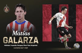 El anuncio oficial de Atlanta United sobre la contratación de Matías Galarza.