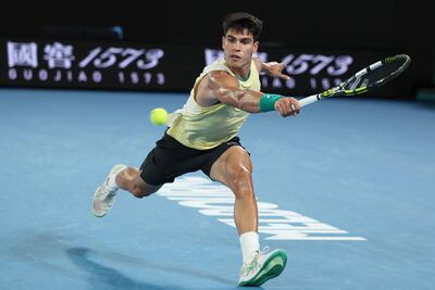 Carlos Alcaraz tuvo un debut arrollador en el Australian Open.