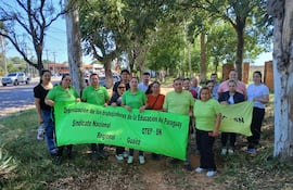 Docentes del Guairá rechazan actual proyecto de reforma de la Caja Fiscal.