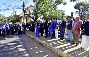 Referentes del PLRA en la conmemoración de su fundación.