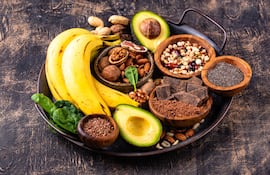 Alimentos ricos en magnesio.
