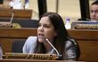 La diputada Johanna Ortega habla de "oportunismo" en referencia a la derogación de la Ley 5.777 planteada por el cartismo.