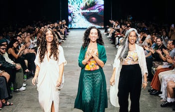 Diseñadoras paraguayas en el Costa Rica Fashion Week.