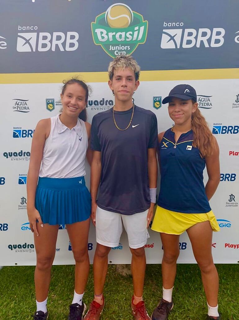 Zoe Doldán, Cayo Narváez y Valeria Santander ganan en Brasil.